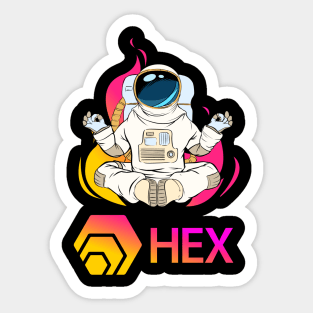 Hex coin Crypto coin Cryptocurrency Sticker